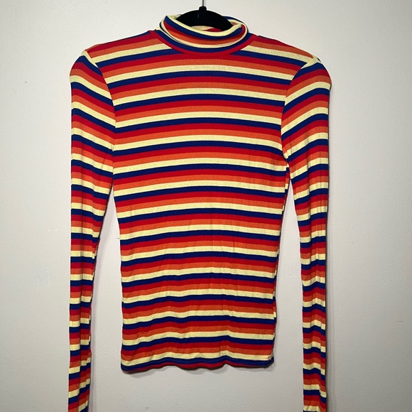 Urban Outfitters Tops - Urban Outfitters Multicolor Striped Turtleneck